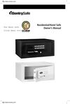 Sentry Safe Electronic Lock/Card Swipe Security Safe, Owner' Manual