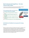 Best Auto Insurance Companies for Young Drivers 