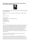 Paul Chehade: "Open Letter to Open letter to President Obama. Gulf of Mexico Oil Spill Solution."