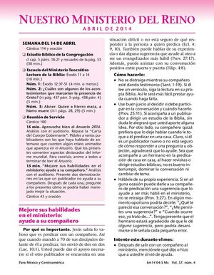 Qué es Escuela De Ministerio Teocratico De 5 De Mayo 2014 La Semana ... Qué es Escuela De Ministerio Teocratico De 5 De Mayo 2014 La Semana ...