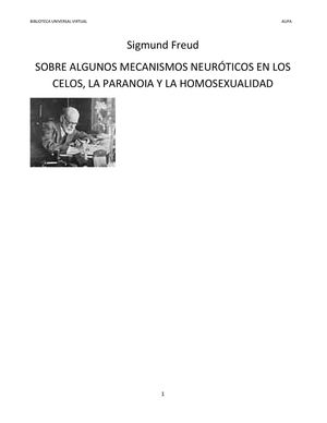 17_SIGMUND FREUD SOBRE ALGUNOS MECANISMOS NEURÓTICOS EN LOS CELOS, LA PARANOIA Y LA HOMOSEXUALIDAD