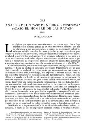 6_ANÁLISIS DE UN CASO DE NEUROSIS OBSESIVA Ensayo 41 Hombre De Las Ratas 1909 Clear Scan