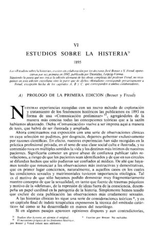 14_SIGMUND FREUD Estudios Sobre La Histeria  TOMO I