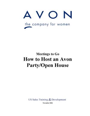 avon party invitations templates
